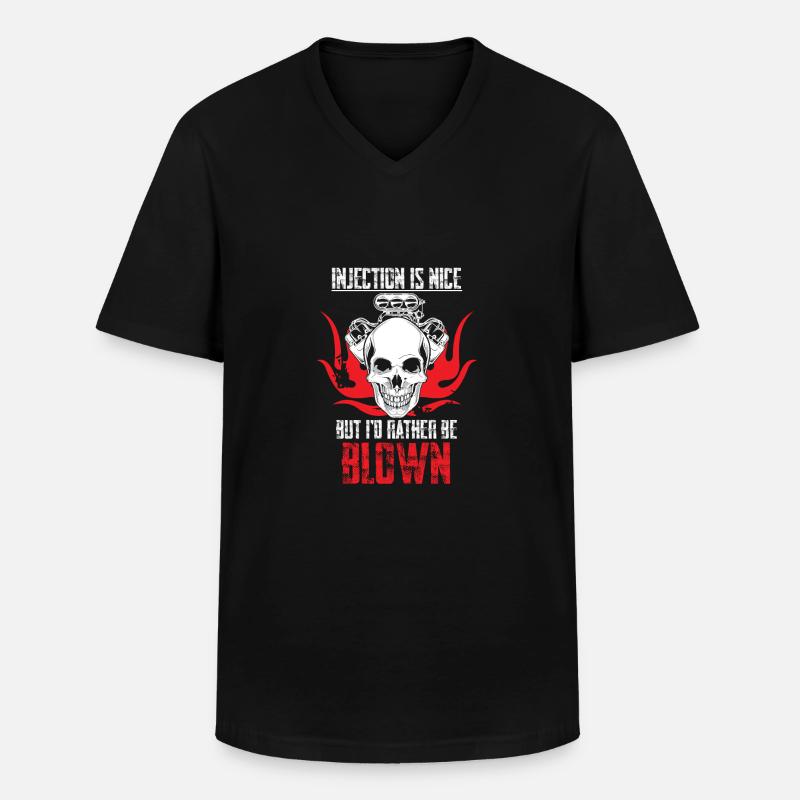 I'd rather be blown - Men's V-Neck T-Shirt - black