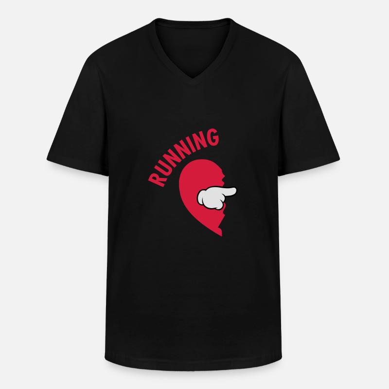 Running Partner (Part 1) - Männer-T-Shirt mit V-Ausschnitt - Schwarz