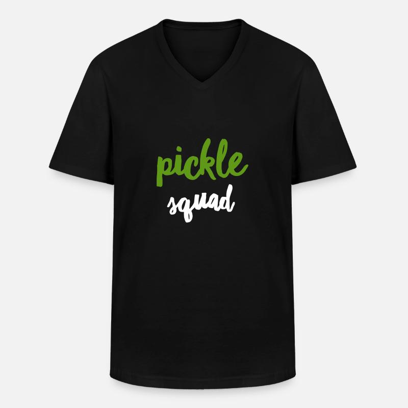 Pickle Squad - Männer-T-Shirt mit V-Ausschnitt - Schwarz