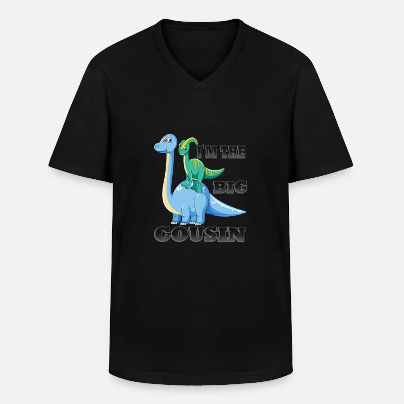 Ich bin das große Cousin-Geschenk - Männer-T-Shirt mit V-Ausschnitt - Schwarz