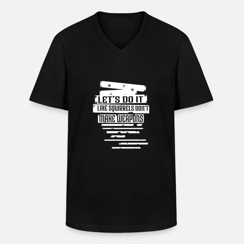awesome present child disarmament hippy - Männer-T-Shirt mit V-Ausschnitt - Schwarz