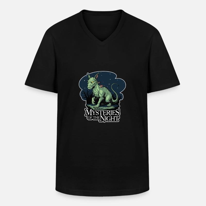 CHUPACABRA - Männer-T-Shirt mit V-Ausschnitt - Schwarz
