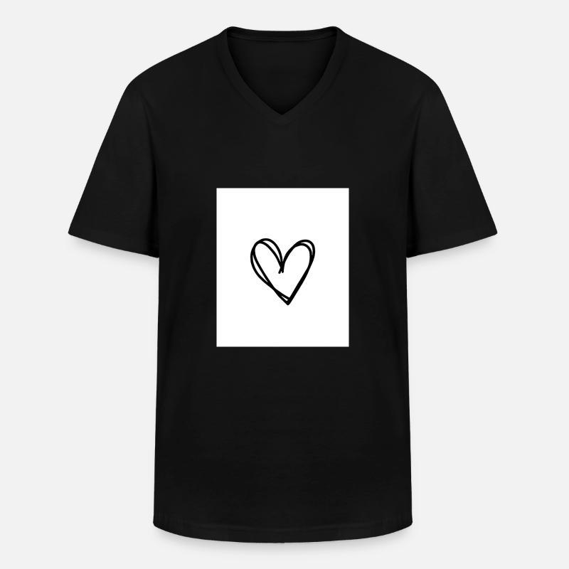 Canva3 - Männer-T-Shirt mit V-Ausschnitt - Schwarz