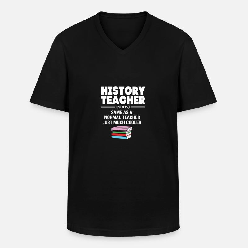 Historisch Historiker Geschichte - Männer-T-Shirt mit V-Ausschnitt - Schwarz