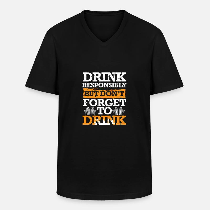 Bartender Bartender Bartending - Men's V-Neck T-Shirt - black