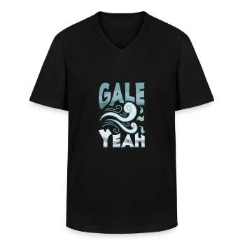 Météorologie amusante Passionnés de météo - T-shirt col V Homme - noir - Devant - AI Model Male 178 dark (178cm)