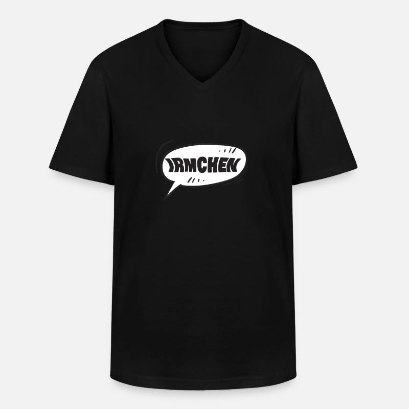 Irmchen als Irmchen - Männer-T-Shirt mit V-Ausschnitt - Schwarz