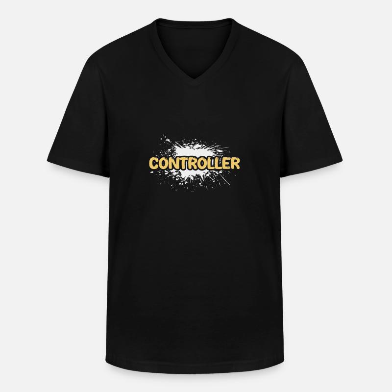Geschenk für Controller - Männer-T-Shirt mit V-Ausschnitt - Schwarz