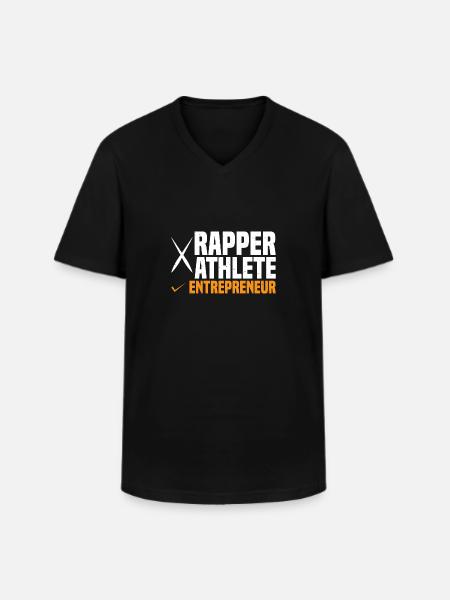 Rapper Athlete Entrepreneur 58 - Men's V-Neck T-Shirt - black