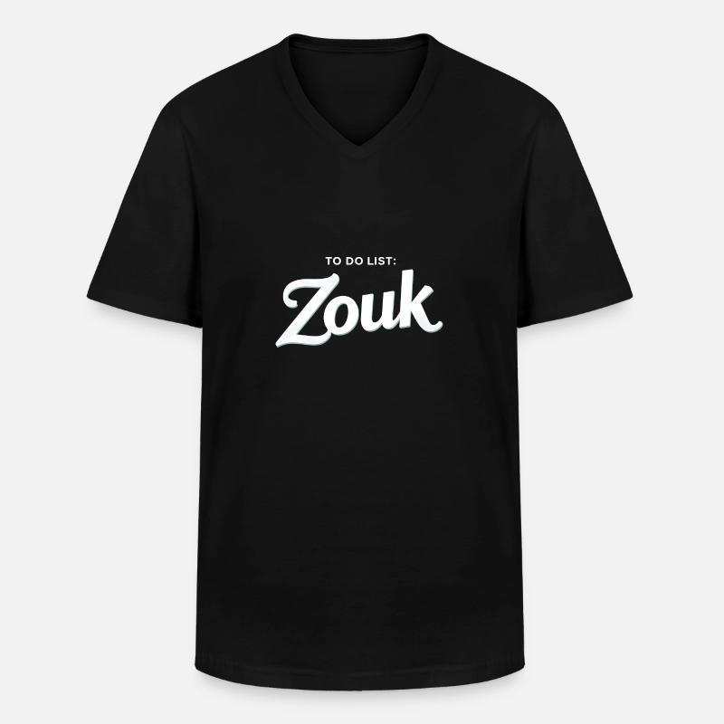 Zouk-Tanz-Geschenk - Männer-T-Shirt mit V-Ausschnitt - Schwarz