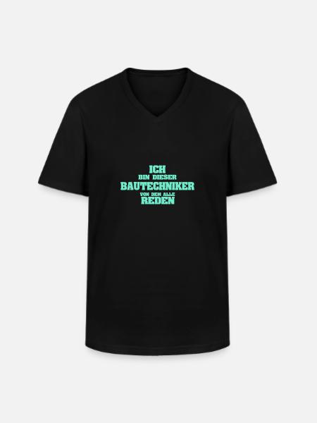 Occupation Construction Technician - Men's V-Neck T-Shirt - black