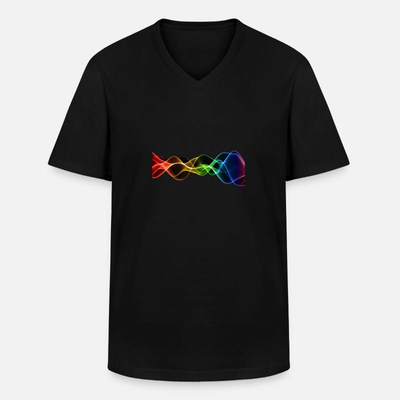 Frequenz Vibration Schwingungen Hertz - Männer-T-Shirt mit V-Ausschnitt - Schwarz