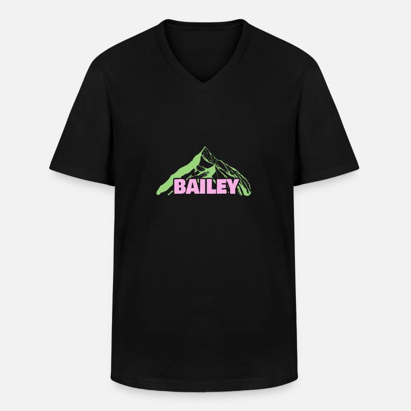 Bergsteigen Bail - Männer-T-Shirt mit V-Ausschnitt - Schwarz