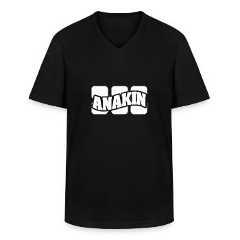 Anakin comme nom - T-shirt col V Homme - noir - Devant - AI Model Male 178 dark (178cm)