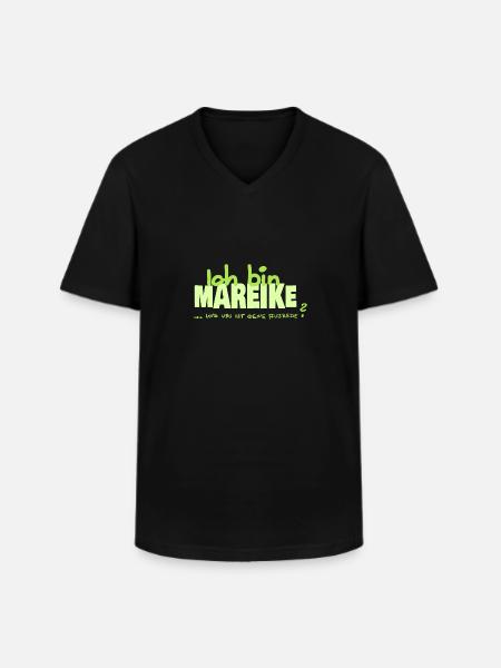 Gift for Mareike - Men's V-Neck T-Shirt - black