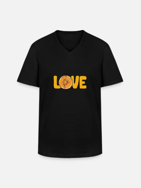 Pancake Breakfast Pancakes - Men's V-Neck T-Shirt - black