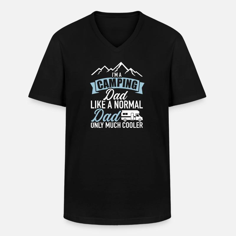 Wohnmobil - Männer-T-Shirt mit V-Ausschnitt - Schwarz