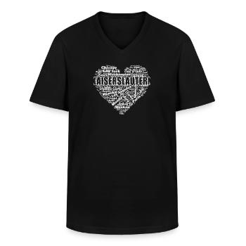 KAISERSLAUTERN - Männer-T-Shirt mit V-Ausschnitt - Schwarz - Vorne - AI Model Male 178 dark (178cm)