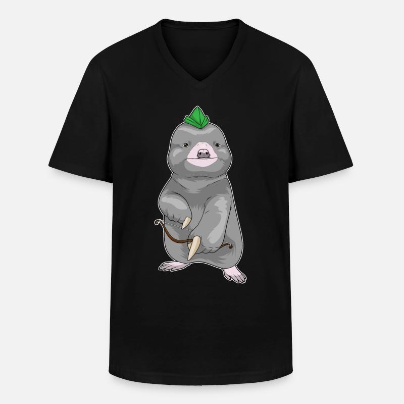 Mole Archer Bow - Men's V-Neck T-Shirt - black
