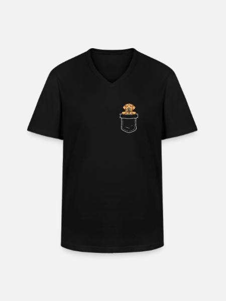 Broholmer Geschenk Hunde - Männer-T-Shirt mit V-Ausschnitt - Schwarz