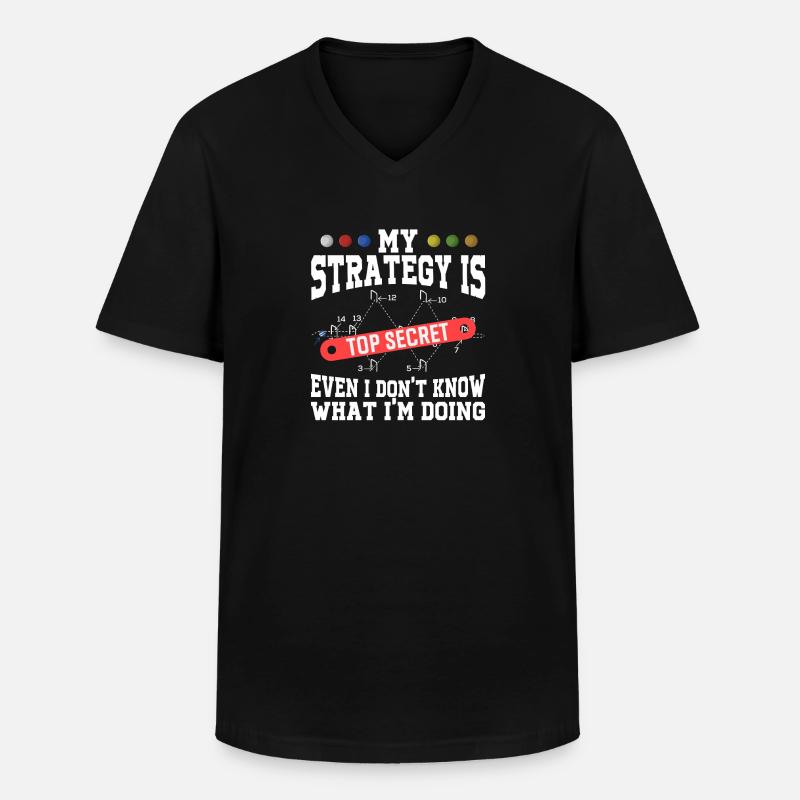 Croquet - Männer-T-Shirt mit V-Ausschnitt - Schwarz