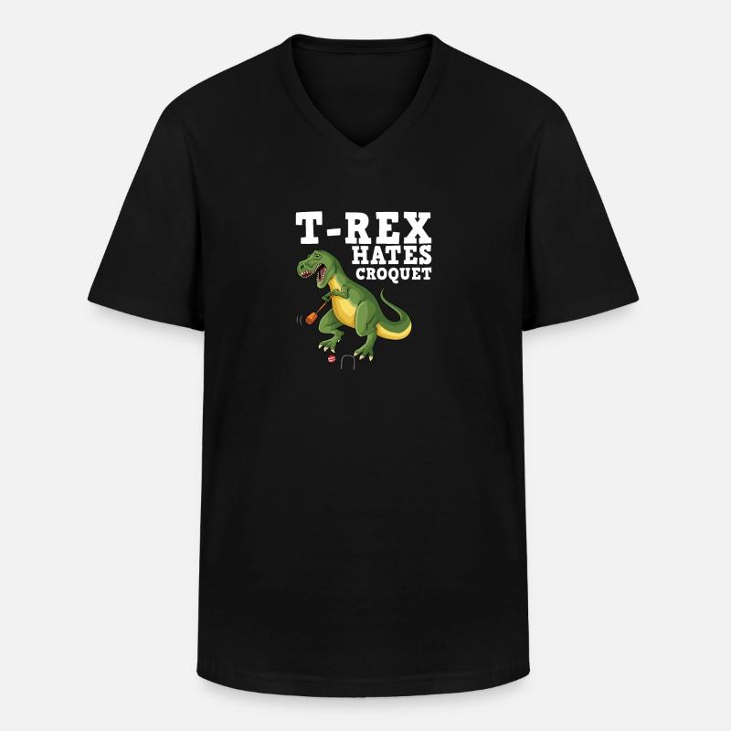 Croquet - Männer-T-Shirt mit V-Ausschnitt - Schwarz