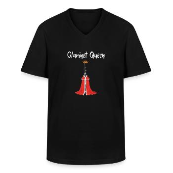 Clarinettiste Musiciens d’orchestre - T-shirt col V Homme - noir - Devant - AI Model Male 178 dark (178cm)