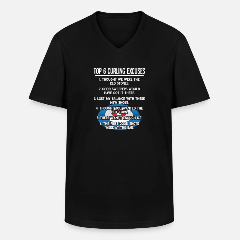 Locken - Männer-T-Shirt mit V-Ausschnitt - Schwarz