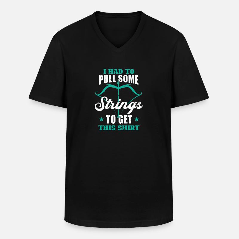 Archery Bogenschießen Bogen - Männer-T-Shirt mit V-Ausschnitt - Schwarz