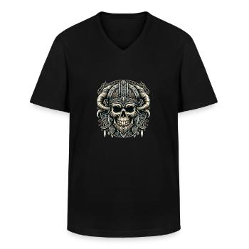 Veiled Ancestors - Men's V-Neck T-Shirt - black - Front - AI Model Male 178 dark (178cm)