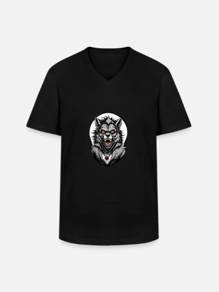 WEREWOLF Costume 11 - Men's V-Neck T-Shirt - black