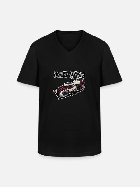 Star (rot) // Illustration - Männer-T-Shirt mit V-Ausschnitt - Schwarz
