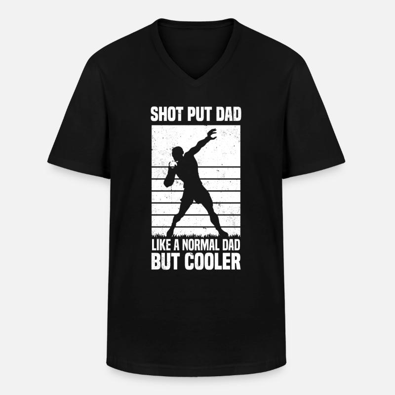 Leichtathletik - Männer-T-Shirt mit V-Ausschnitt - Schwarz
