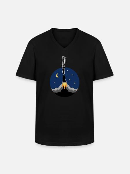 Clarinet Clarinet Wind Instrument Gift - Men's V-Neck T-Shirt - black