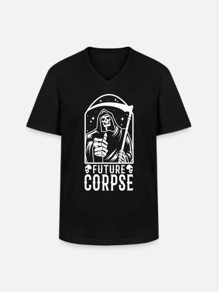 Future Corpse - Männer-T-Shirt mit V-Ausschnitt - Schwarz