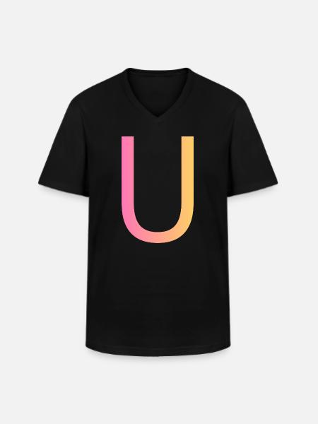 U - Men's V-Neck T-Shirt - black