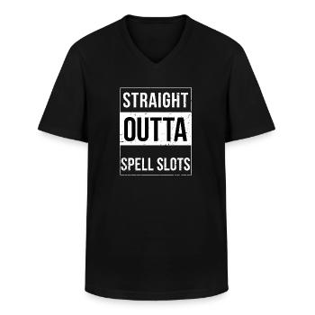 Direkt ohne Zaubersprüche - Männer-T-Shirt mit V-Ausschnitt - Schwarz - Vorne - AI Model Male 178 dark (178cm)