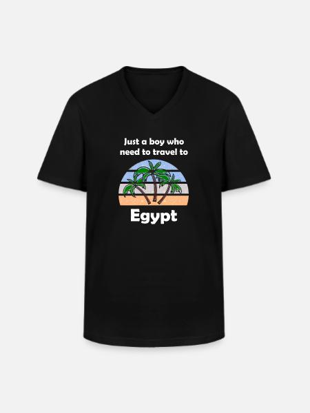 Holidays in Egypt - Men's V-Neck T-Shirt - black