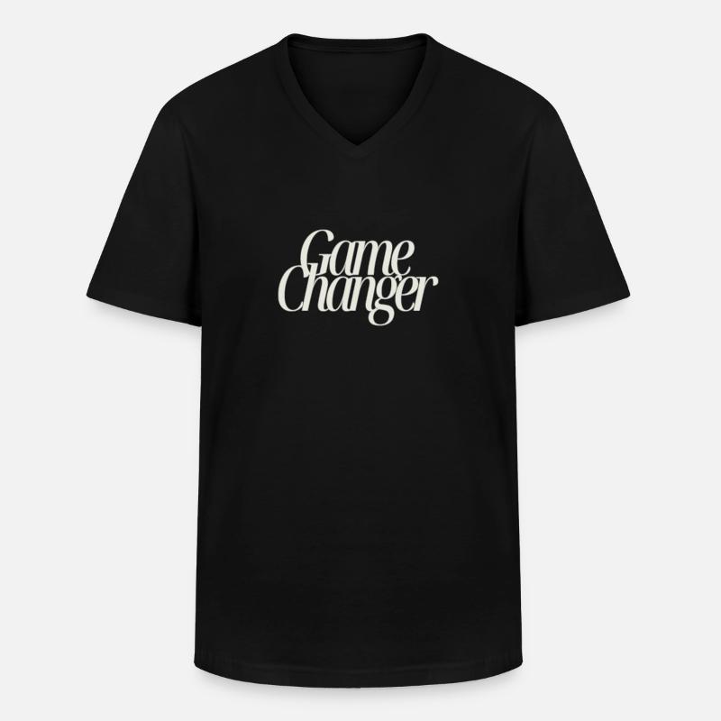 Game Changer - Männer-T-Shirt mit V-Ausschnitt - Schwarz