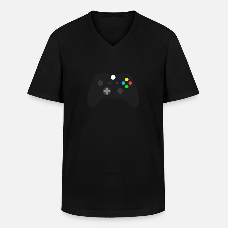 Game-Controller - Männer-T-Shirt mit V-Ausschnitt - Schwarz