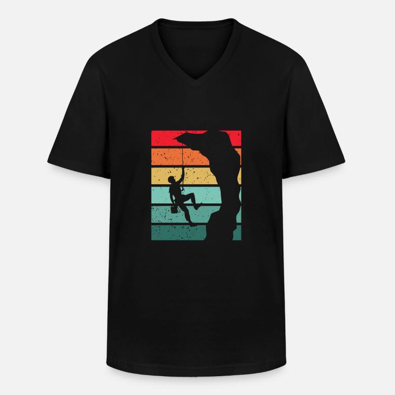 Eskalation - Männer-T-Shirt mit V-Ausschnitt - Schwarz