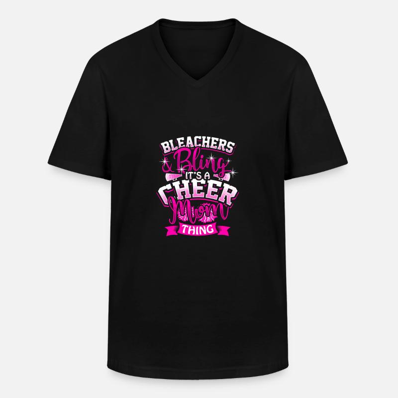 Cheerleader Mutter Mom Geschenk - Männer-T-Shirt mit V-Ausschnitt - Schwarz