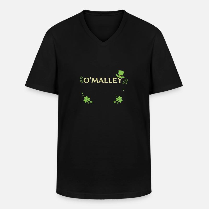 O'malley - St. Patrick's Day - Männer-T-Shirt mit V-Ausschnitt - Schwarz