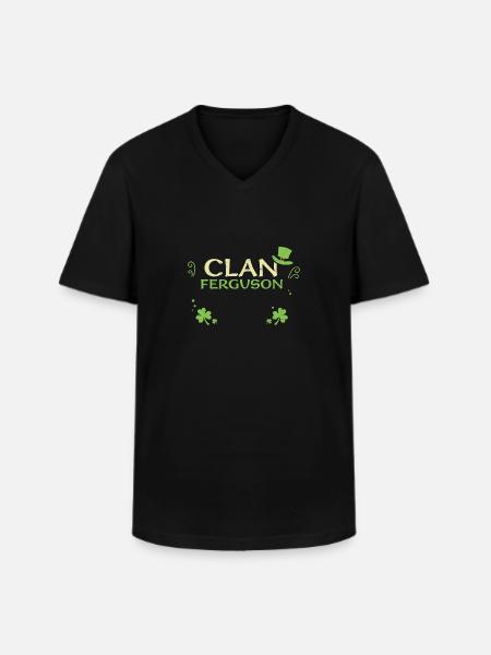 Clan Ferguson - St. Patrick's Day - Men's V-Neck T-Shirt - black