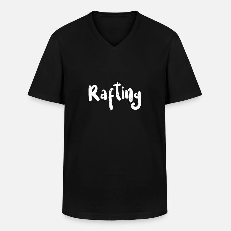 Rafting - Rafting - Männer-T-Shirt mit V-Ausschnitt - Schwarz