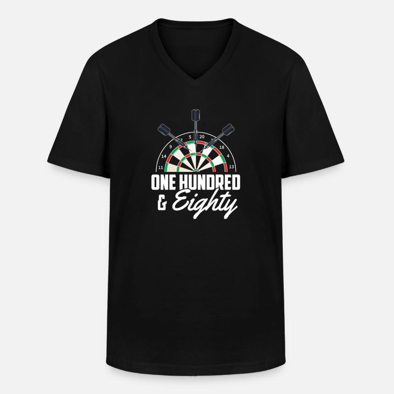 Dart - Männer-T-Shirt mit V-Ausschnitt - Schwarz