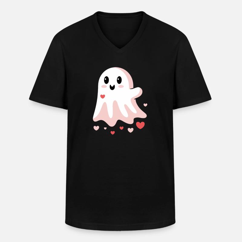 Niedlicher Liebesgeist - Männer-T-Shirt mit V-Ausschnitt - Schwarz