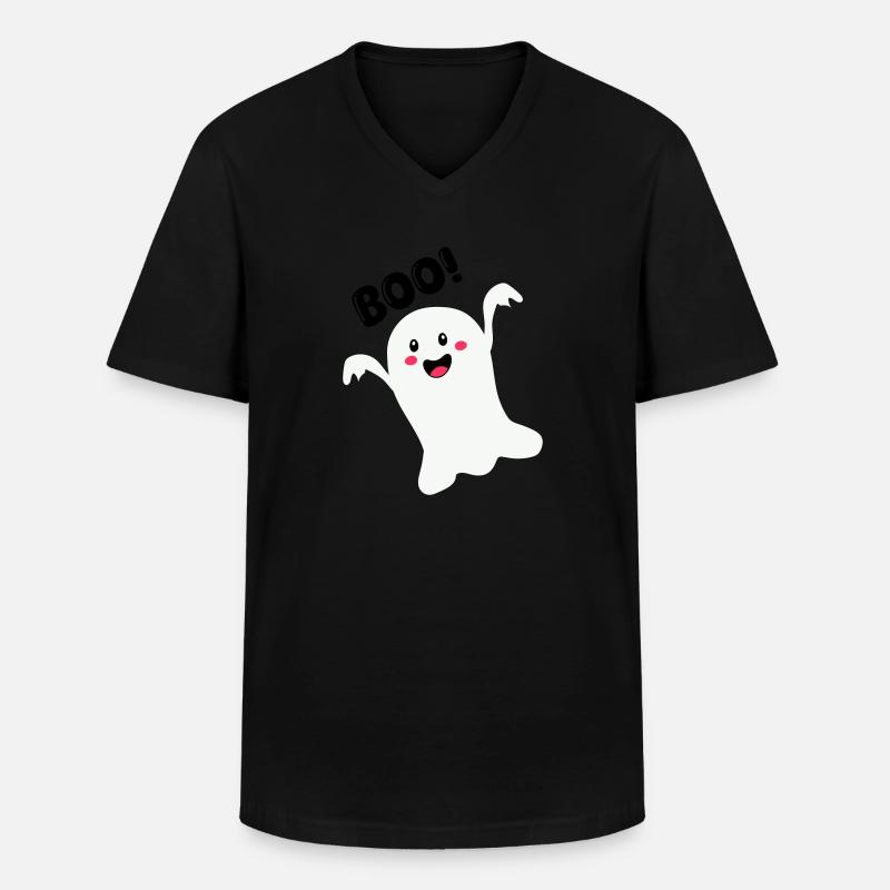 Fantôme 01 - T-shirt col V Homme - noir