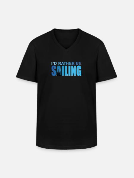 Je préfère naviguer - T-shirt col V Homme - noir