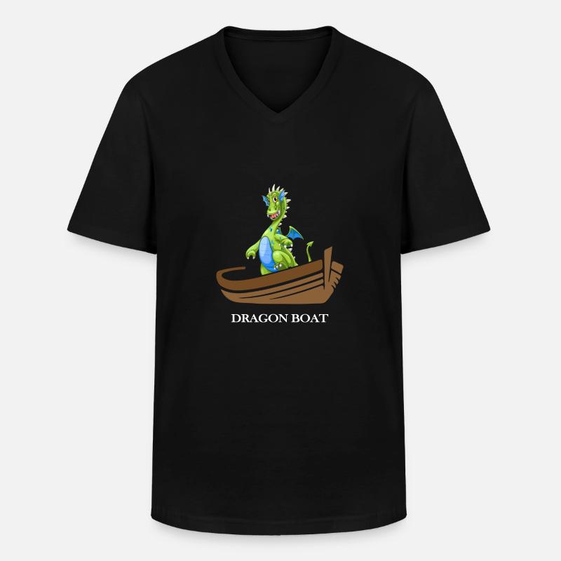 drachenbootrennen chinesisches drachenboot - Männer-T-Shirt mit V-Ausschnitt - Schwarz